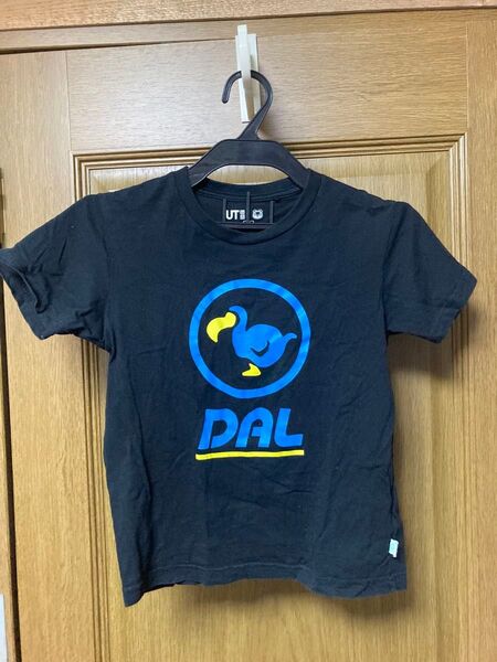 ユニクロ UNIQLO tシャツ 120サイズ 黒 ブラック DAL Tシャツ キッズ kids 服 子供服 格安 あひる