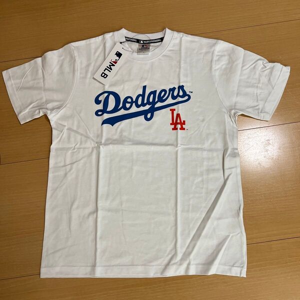 MLB ドジャース 公式 半袖Tシャツ Lサイズ ホワイト 白 Dodgers