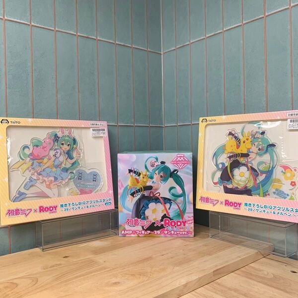 初音ミク×RODY AMP+ フィギュア アクリルスタンド2種セット 未使用