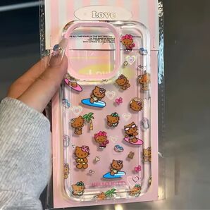 iPhone 13 ギャルキティ 黒ギャルキティ 日焼けキティ iPhoneケース ホログラムシート付き