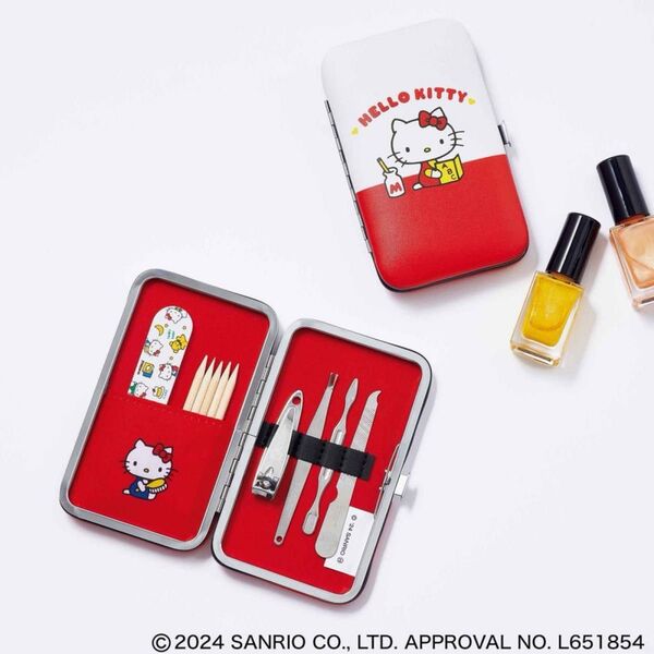 GLOW グロー 2024年 9月号 付録 HELLO KITTY 爪のお手入れ道具6点入り ハローキティ ケース!