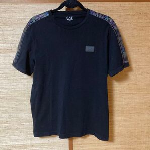 EA7 EMPORIO ARMANI Tシャツ ブラック ロゴ入り