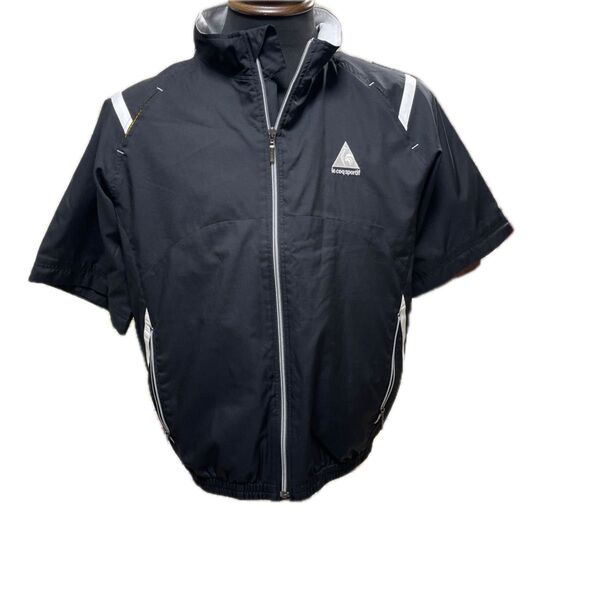le coq sportif 半袖ウィンドブレーカー ブラック メンズ