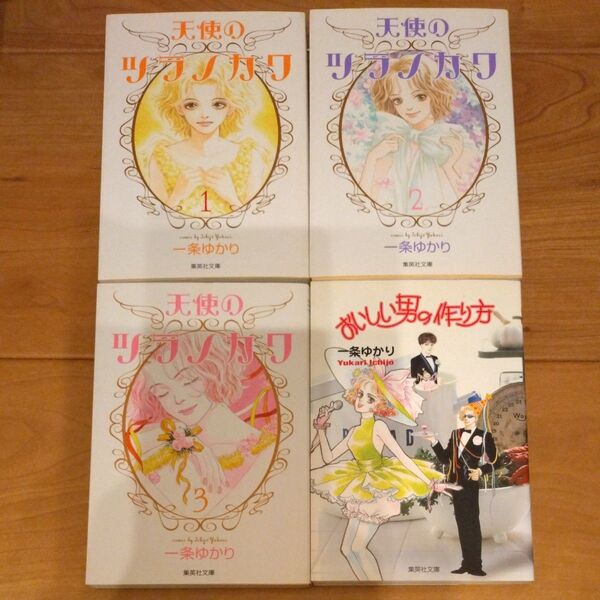 一条ゆかり おいしい男の作り方 天使のツラノカワ 全3巻 文庫版 4冊 セット (集英社文庫)