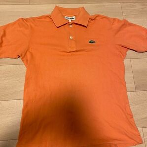 LACOSTE ラコステ ポロシャツ 3サイズ〔Mサイズ〕半袖 オレンジ