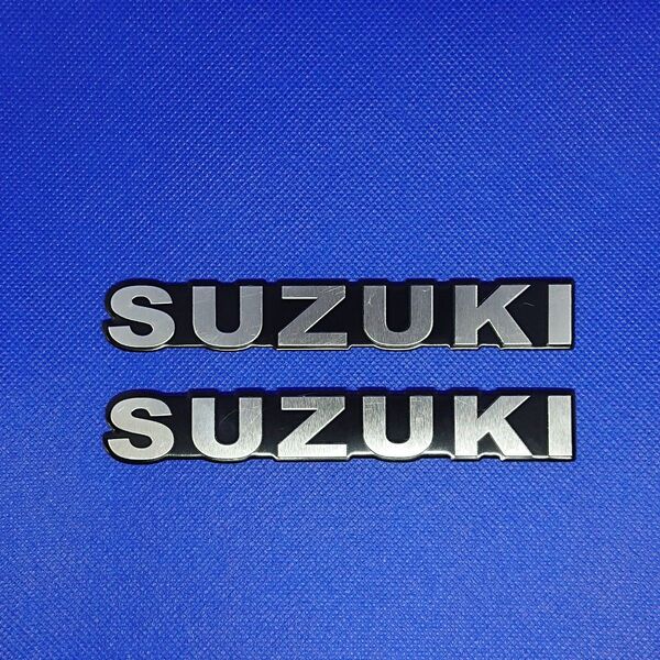 アウトレット SUZUKI 3D ステッカー エンブレム 2枚SET/ 旧車 3D アルミ GS