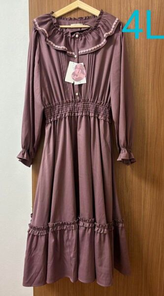青木美沙子 しまむら ワンピース 4L ピンク