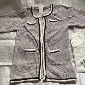 カーディガンと半袖Tシャツ レディース LL クローゼット整理品