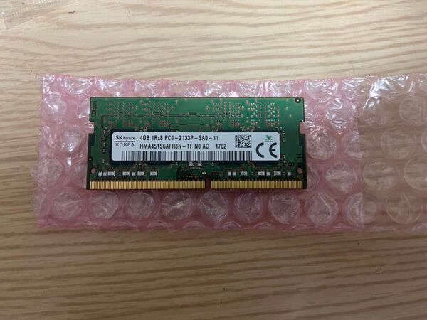PCメモリ 4GB 1R×8 PC4-2133P-SA0-11