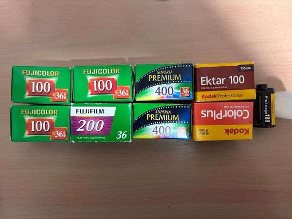 カラーネガフィルム 9本セット