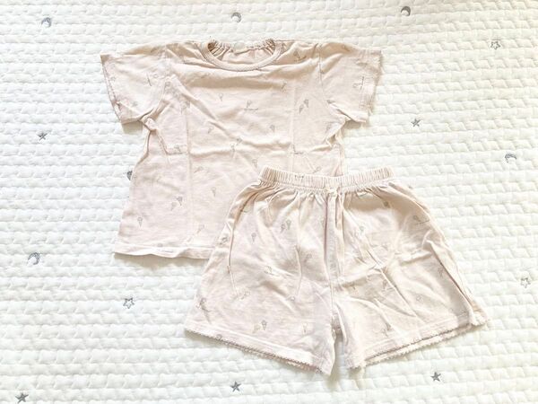 cottoli アイス柄 女の子 半袖パジャマ セットアップ 90