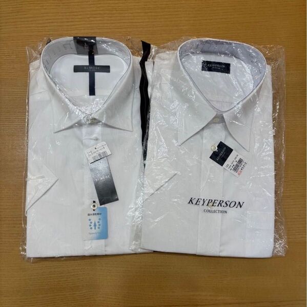 KEYPERSON 半袖カッターシャツ 1枚+Bi MODE半袖カッターシャツ1枚