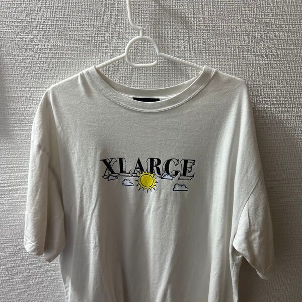 X-LARGE プリントTシャツ ホワイト Lサイズ