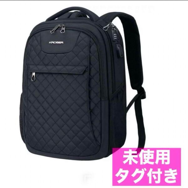 PC バックパック 17.3インチ ビジネス リュック パソコンバッグ 多機能 ビジネス 防水 大容量 ブラック
