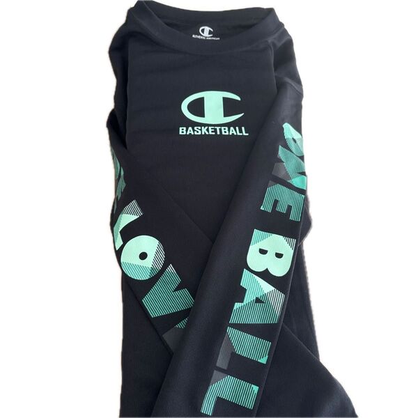 Champion バスケットボール 長袖シャツ ブラック系