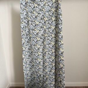 H&M クレープスカートス 花柄 150/60A ライトブルー/フローラル
