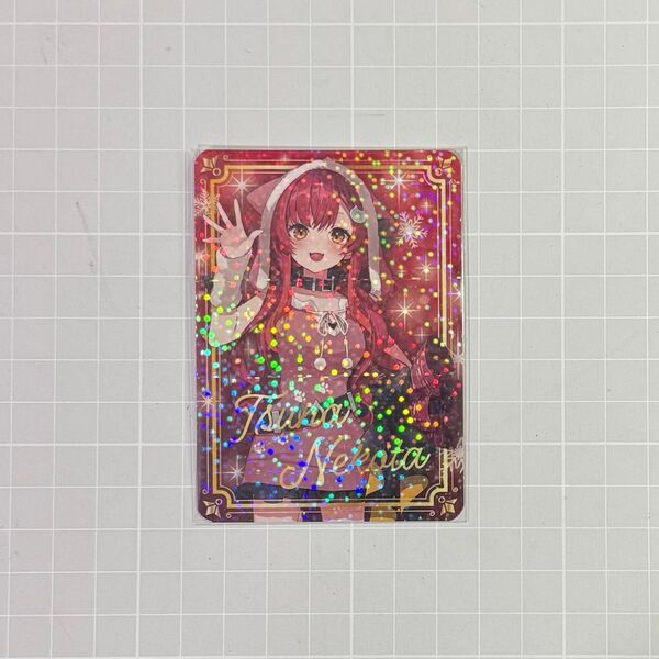 【クーポン消化】猫汰つな ぶいすぽっ! クリスマスケーキ缶 特典 カード ホログラムカード イラストカード クリスマスカード