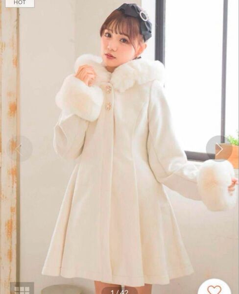 ROJITA バックリボンフーディーコート コート