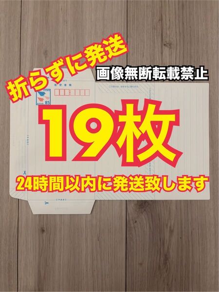 ミニレター 郵便書簡 19枚 スピード発送 【折らずにそのまま発送】