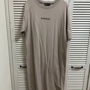 【KANGOL】 半袖 ロング Tシャツ ワンピース フリーサイズ