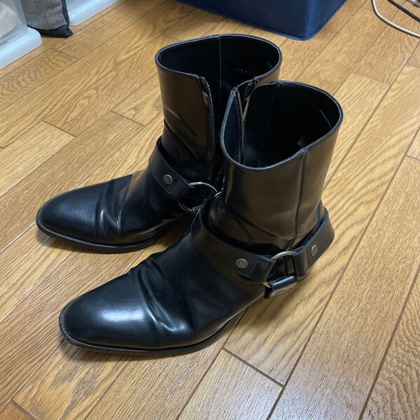 登坂広臣着用 SAINT LAURENT PARIS Wyatt Harness Boot クラシックワイヤットハーネスブーツ