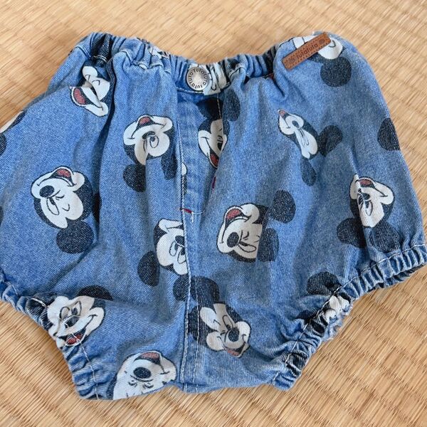 ミッキー ショートパンツ80デニムブルマ