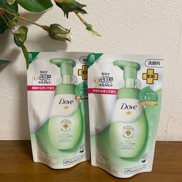 ダヴ ニキビケア クリーミー泡洗顔料 レフィル 125ml ×2個セット Dove