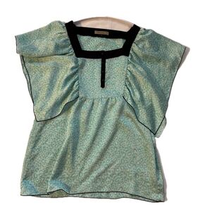 PROPORTION BODY DRESSING フレアスリーブ カットソー トップス レオパード柄 ミントグリーン 23区