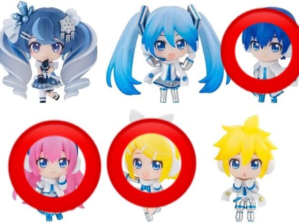 雪ミク 2025 フィギュア 食玩 鏡音リン 巡音ルカ KAITO コレクション 一番くじ