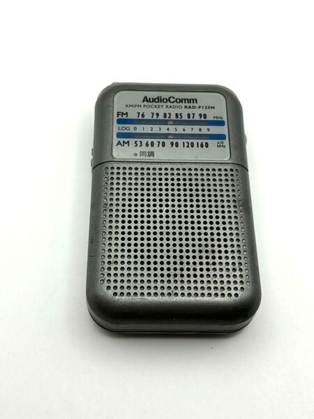 オーム電機 AudioComm ポケットラジオ RAD-F125N 動作品