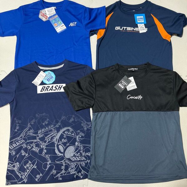 150 Tシャツ 4枚セット 接触冷感 吸汗速乾 ピースフィットクール 半袖