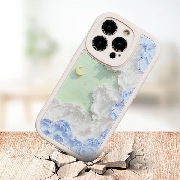 【iPhone14PRO】背面 ケース おしゃれ ブルー シンプル iPhone 14 PRO アイフォン