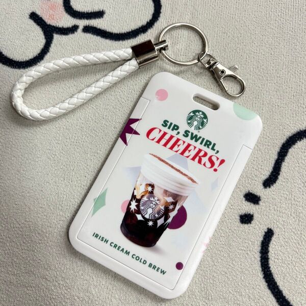 K1/Starbucks カード入れ 定期入れ バスケース キーホルダー スターバックス