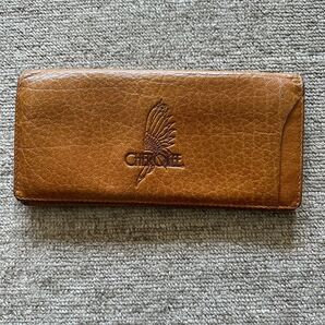 CHEROKEE キャメル メンズ 長財布 本革 財布 小銭入れ