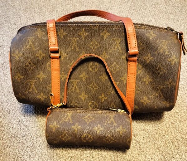 LOUIS VUITTON ルイヴィトン ハンドバッグ モノグラムミニポーチ付き ミニボストン VUITTON パピヨン30