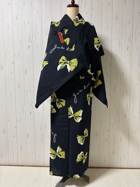 コシノジュンコのリボン柄の浴衣 m4207