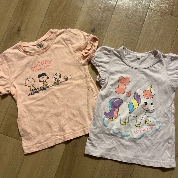 女の子 半袖Tシャツ トップス100㎝