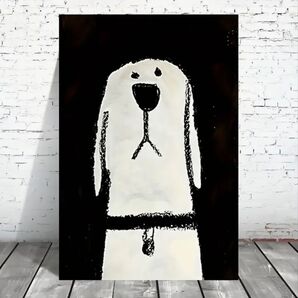 犬キャンバス 30×40