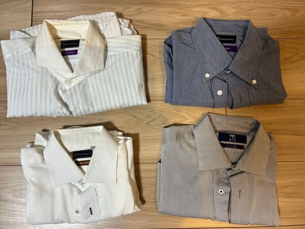 perfect suit factory 洋服の青山 長袖ワイシャツ 4点セット まとめ売り