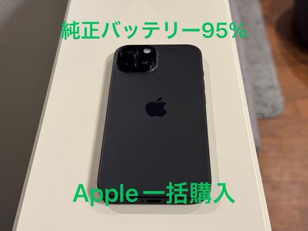 美品 iPhone 15 128GB ブラック SIMフリー Apple Black