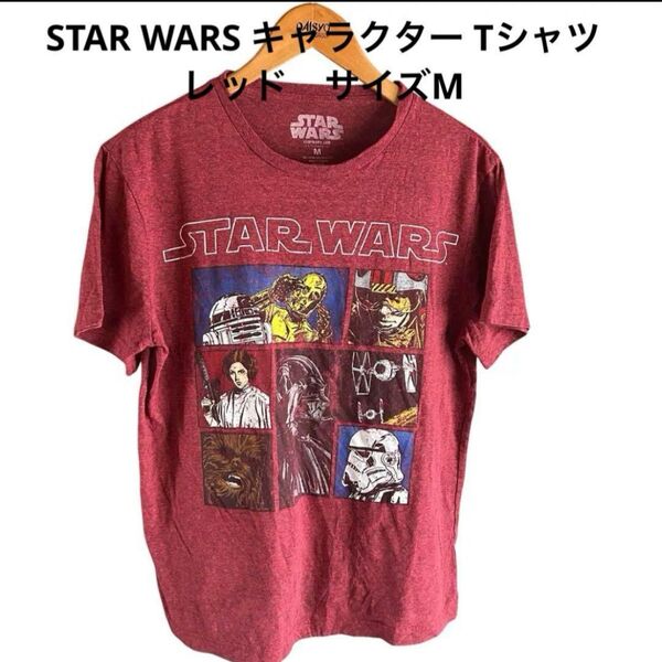 STAR WARS キャラクター Tシャツ レッド サイズM