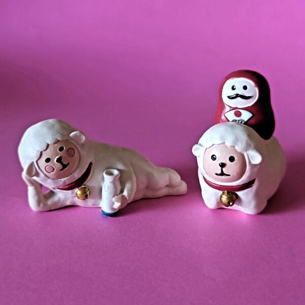 デコレ コンコンブル ごろ寝ひつじ ひつじだるま 【廃盤品】