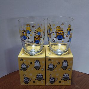 未使用 ミスド ミニオングラス 2個セット