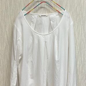 tumugu: ツムグ ブラウス 白 レース 長袖 シアー トップス