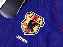 ★デッドストック★アディダス サッカー 日本代表 02W杯 半袖 レプリカユニフォーム ブルー Lサイズ JFA CLIMALITE adidas 381414 X4844_画像5