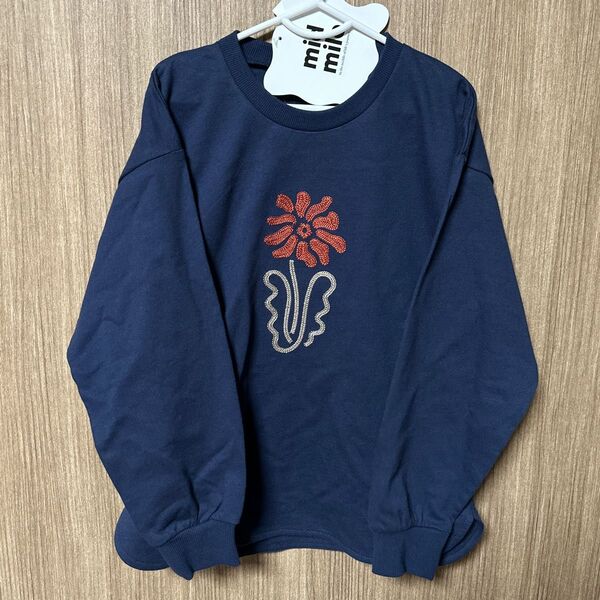しまむら mid mile ミッドマイル むくぞー 刺繍 刺しゅうトレーナー 130cm