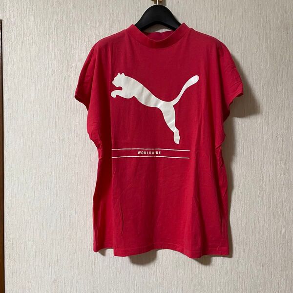 PUMA プーマ デカロゴ フレンチスリーブ Tシャツ サイズL
