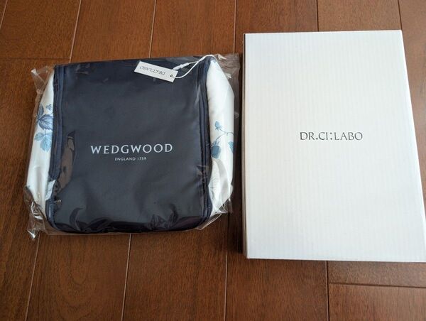 WEDGWOOD ドクターシーラボ コラボ ポーチ ネイビー 未使用