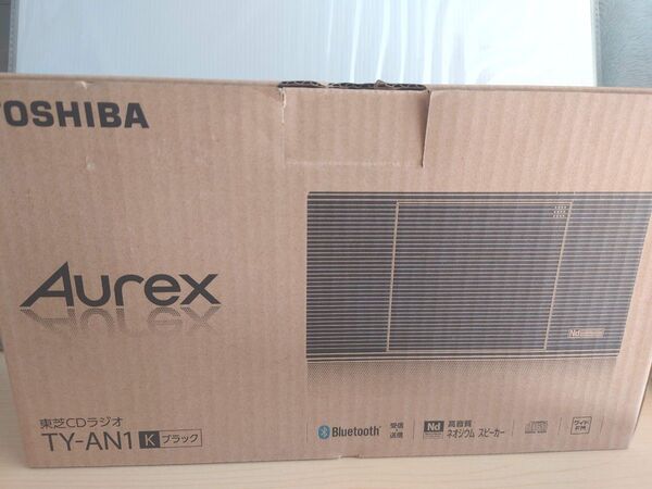CDラジオ TY-AN1(K) ブラック TOSHIBA Bluetooth AM/FM Aurex