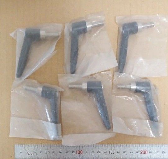 クランプレバー M8 ネジの長さ20mm 6点 ステンレス